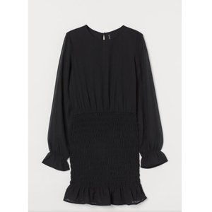 H&M Gathered Skirt Long Sleeve Dress